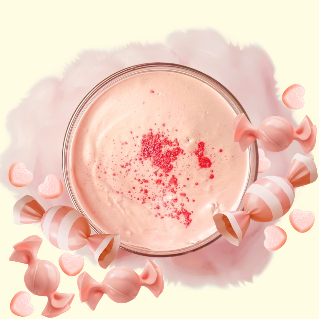 pink candy whipped body butter