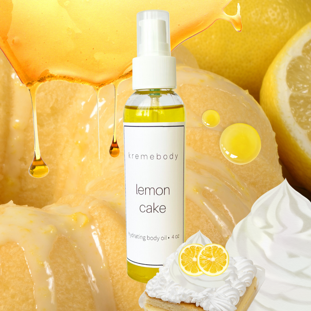 lemon cake hydrating body oil
