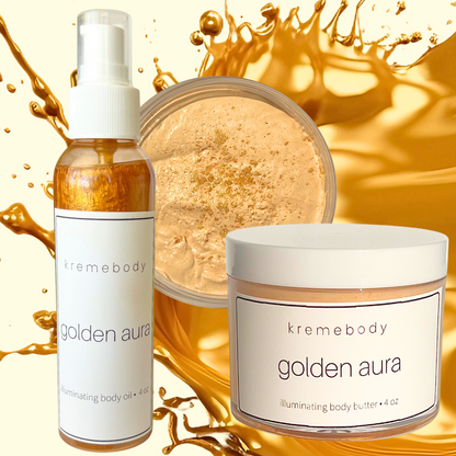 golden aura illuminating body oil