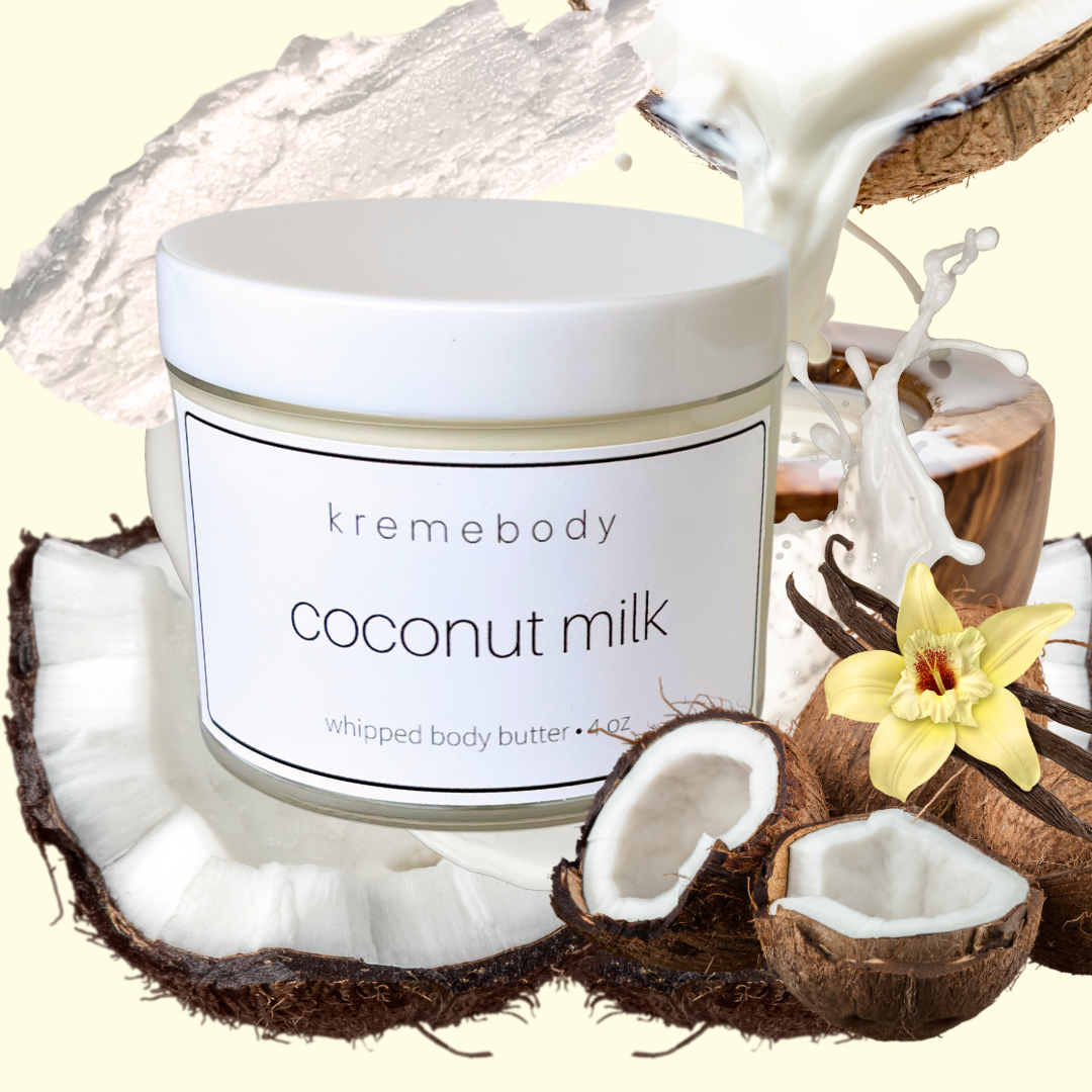 coconut milk whipped body butter