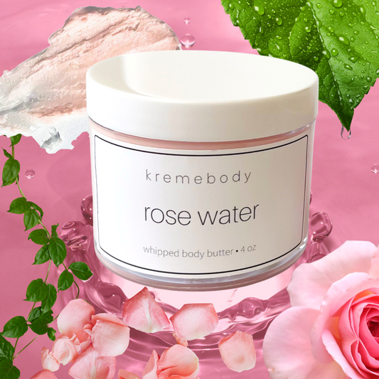 rose water whipped body butter