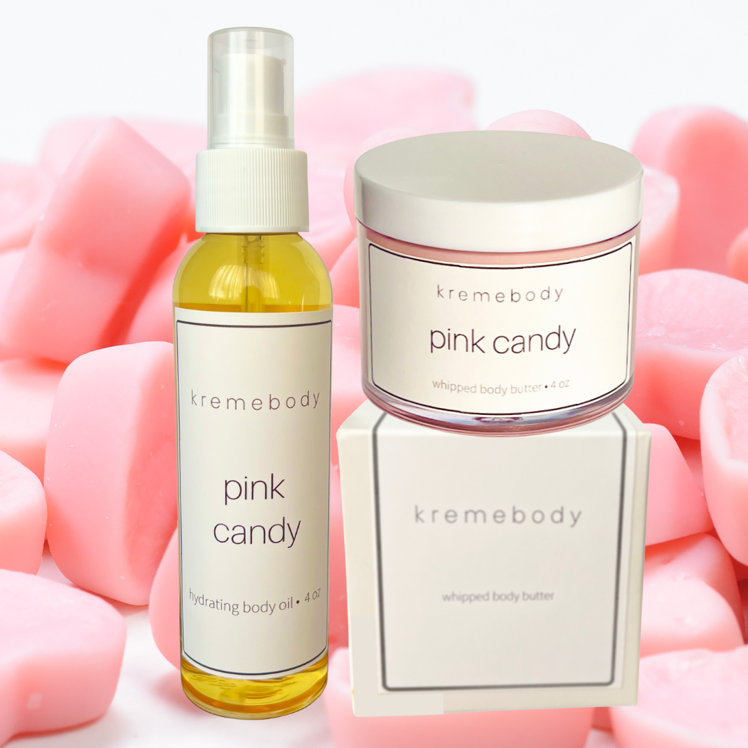 pink candy hydrating body oil